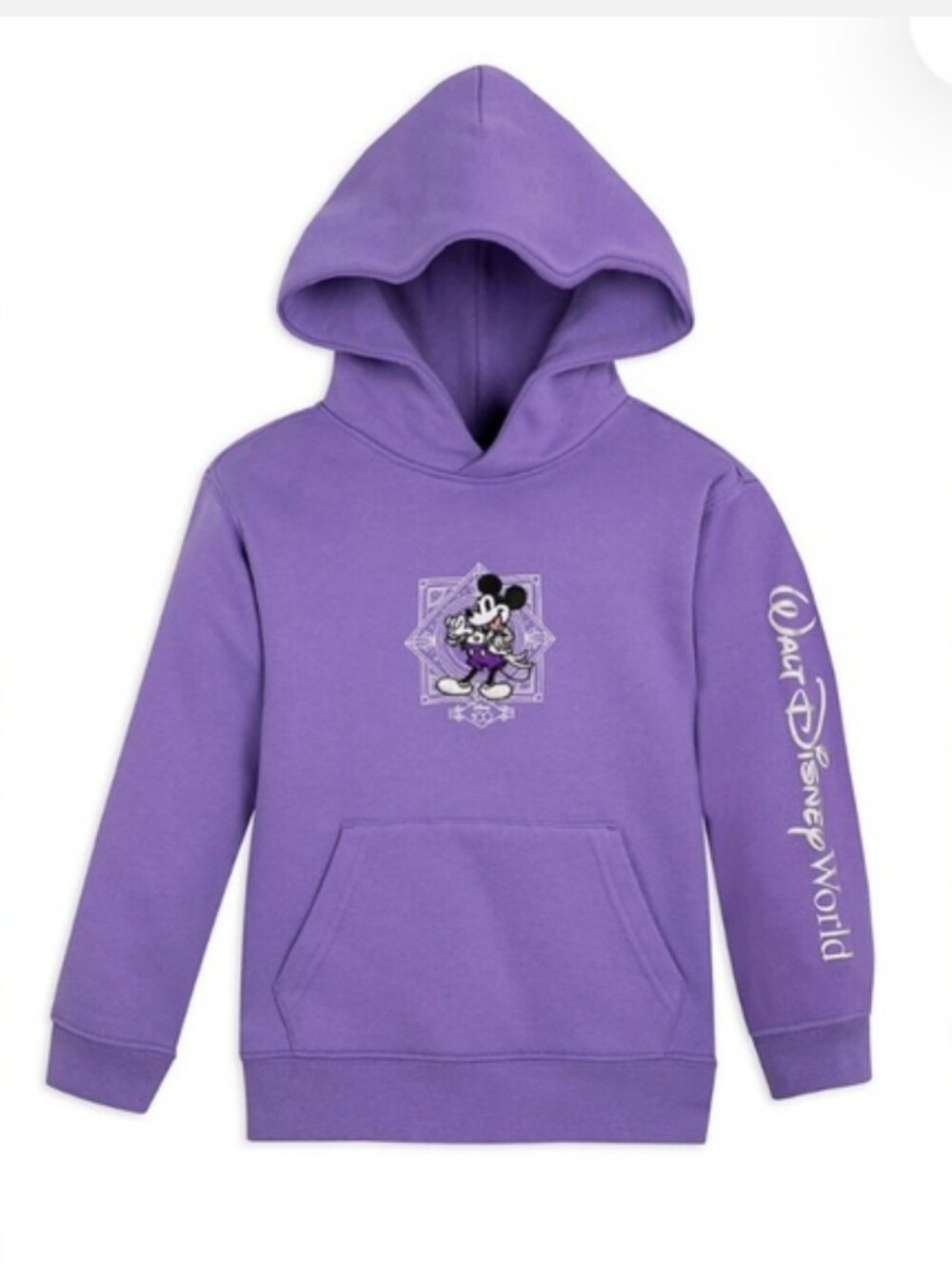 Disney 100th Anniversary Purple Embroidered Hoodie Mickey Kids Size 5/6